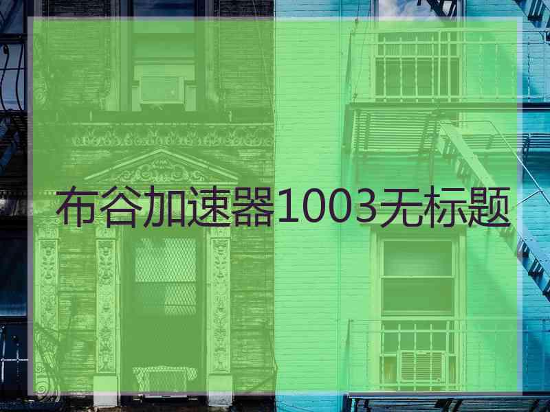 布谷加速器1003无标题